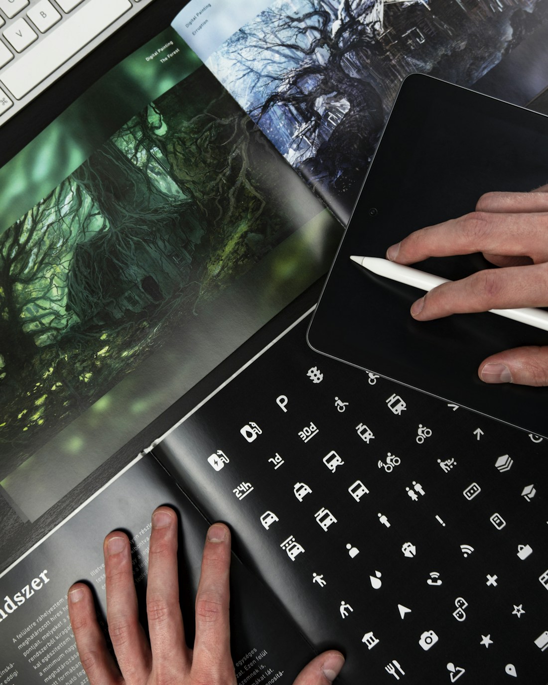 Design materials used to shape a responsive web experience
